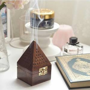 Portavelas y quemador de metal de madera con cenicero para decoración del hogar USO DE Pascua - Product Image 2