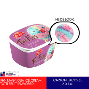 แมกโนเลียตูติไอศกรีมผลไม้สีชมพู1.4ลิตรภาชนะใส่ผลไม้สีสันสดใสแปลกใหม่ฮาลาล F & N มาเลเซียผสมแช่แข็ง - Product Image 2