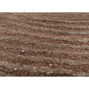 พรมไหมไผ่ผสมขนสัตว์ถักมือลายอะแซเลีย สีเบจ-น้ำตาล ลายแบบนามธรรม สำหรับบ้าน ห้องโถง รูปทรงสี่เหลี่ยมผืนผ้า หนา 10 มม. สำหรับห้องวัยรุ่น รุ่น Esk-344 - Product Image 3