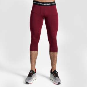 GA <b>Compression</b> <b>Men's</b> 3/4 Pants Maroon Color Leggings - Product Image 1