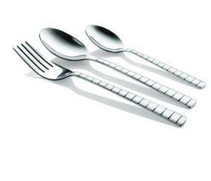 Accesorios de mesa de cocina con acabado brillante plateado, cubiertos brillantes, diseño personalizado, cuchara, cuchillo, tenedor, cubiertos - Product Image 5