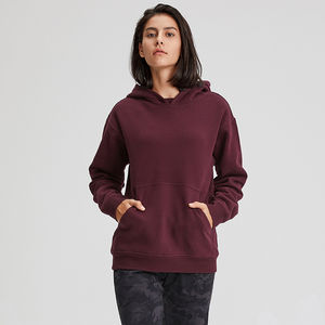 Sudadera con capucha de algodón personalizada de alta calidad para mujer Ropa deportiva de invierno larga de gran tamaño Oferta al por mayor de los fabricantes - Product Image 3