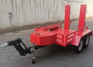 Remorque de transport de tracteur à 4 roues ATV 1500kg Robot de lutte contre l'incendie Remorque de voiture d'excavatrice de pompe à incendie - Product Image 3