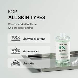 Neul20s Centella 5X Sérum Calmante Antienvejecimiento 50ml Glicerina Té Verde Herbal Coreano Hidratante Facial Blanqueador Sin Crueldad - Product Image 5