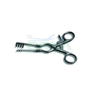 Retractor Veterinario Autoestático de Acero Inoxidable Reutilizable de Alta Calidad, ALM, con Puntas Redondeadas/Afiladas, Instrumento de Espéculo Ocular - Product Image 1