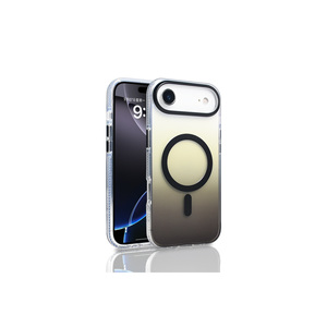 Coque magnétique transparente dégradée Netzy pour iPhone 17 Air compatible avec la recharge MagSafe, SAFA Toros Noir - Product Image 1