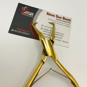 Vente en gros Pince à pince étanche en acier inoxydable plaqué or pour enlever les micro-perles Pince à cheveux avec logo personnalisé - Product Image 2
