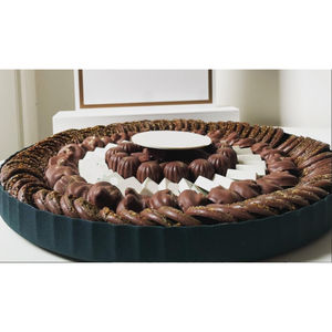 Fantaisie Design maison vaisselle chocolat doux bol de service pour les mariages fêtes restauration bol chocolat métal ovale bol en vente - Product Image 1