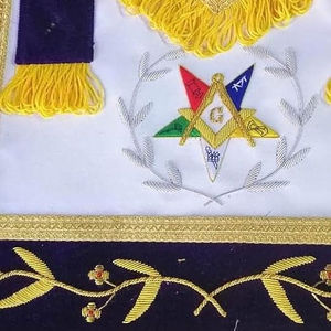 Insigne de Patron digne de l'OES, de luxe, brodé à la main, pour régalia maçonnique, à coudre, en tissu, type autre, origine importée - Product Image 5