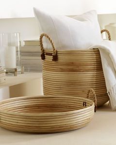 Plateau de service en rotin en osier de bambou naturel de haute qualité pour ustensiles de cuisine accessoires de maison et artisanat de décoration - Product Image 5