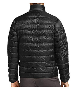 Custom Design Coated Stand Collar Front Logo Full Zipper 100% Polyester Breathable Casual Men's Winter High Street <b>Jacket</b> - Product Image 3