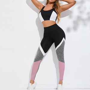Traje de Yoga de verano para mujer, conjunto de ropa deportiva sin costuras, ropa de Fitness cómoda, ropa de gimnasio y mallas para mujer - Product Image 1
