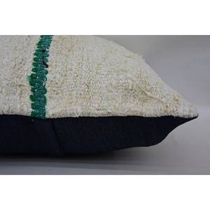 Cojín étnico de lana a rayas vintage de 18x18 pulgadas - Product Image 5