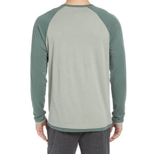 Nouvelle arrivée T-shirt à manches longues en coton épais pour hommes dernière mode col rond vêtements d'été avec manches courtes unies - Product Image 3