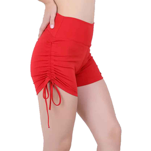 กางเกงวิ่งขาสั้นสำหรับผู้หญิง,เชือกผูกเอวสำหรับออกกำลังกายฟิตเนสยิมกีฬากางเกงโยคะ - Product Image 4