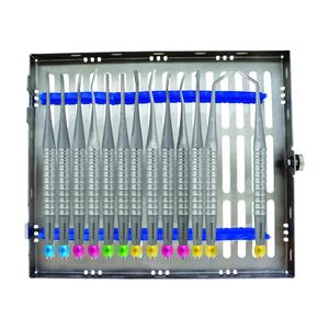 Juego de Elevadores Manuales de Alta Calidad para Extracciones Dentales, 13 Piezas, Agarre Ergonómico, Certificación CE, Instrumentos Surgiright - Product Image 1