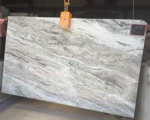 Azulejo pulido de granito de piedra natural marrón fantasía y diseño moderno de losa grande para suelo de cocina y baño de calidad superior - Product Image 1