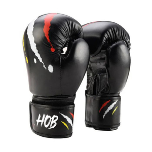 Guantes de Boxeo Profesionales Personalizados de Cuero Puro, Diseño en Cuero Blanco y Rojo para Entrenamiento de Kick Boxing a Bajo Precio - Product Image 2