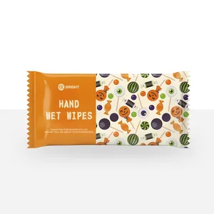 Halloween Christmas Coffee Toffee Individually Wrapped Bulk Large Wet Wipes Homeless Personal Cleansing Wipes