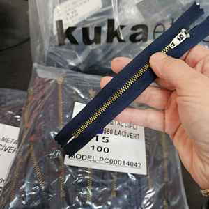 Fermeture éclair métallique moderne à extrémité ouverte, bleu marine, haute ténacité, durable, 560, pour accessoires vestimentaires - Product Image 6