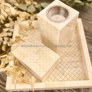 Beautiful Decorative Incense Burner Tray Sets Latest Mop Bone Inlay Ramadan Gift Bakhoor Burner Tray From Aaliyan Impex - Product Image 5