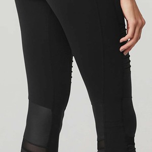 Best Selling Solid Customize Gym <b>Leggings</b> <b>Butt</b> <b>Lifting</b> High Waist Sweat-Wicking Yoga Pants Spandex/Nylon Female Elastic Waist - Product Image 2