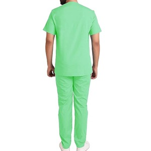 Uniformes de gommage médicaux hospitaliers personnalisés gommages médicaux col rond fermeture éclair infirmières ensembles de gommage pour les femmes avec logo personnalisé - Product Image 3