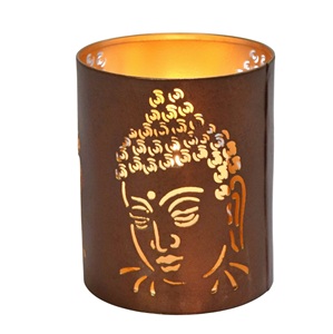 Small Luxury Metal Tea Light <b>Holder</b> Calm <b>Buddha</b> Laser Cut Brass <b>Candle</b> <b>Holders</b> for Home Decor for Christmas and Easter - Product Image 1
