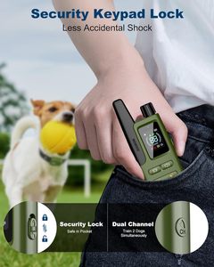 <span class=keywords><strong>Collier</strong></span> de dressage électrique <span class=keywords><strong>pour</strong></span> chien avec télécommande, portée de 4200 pieds, dispositif <span class=keywords><strong>anti</strong></span>-<span class=keywords><strong>aboiement</strong></span> rechargeable en plastique, <span class=keywords><strong>pour</strong></span> chiots et animaux de compagnie - Product Image 2