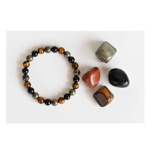 Kit de cristales de intención de protección de regalo de meditación de calidad superior para protegerse de la negatividad y el daño - Product Image 1