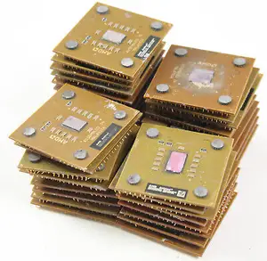 Grosir kepingan CPU pemulihan emas/prosesor CPU keramik/chip, kepingan Motherboard, kepingan Ram