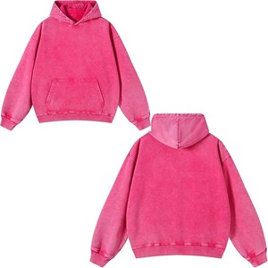 Acid Wash Sudadera Oversize Manga Larga 2025 - Product Image 3