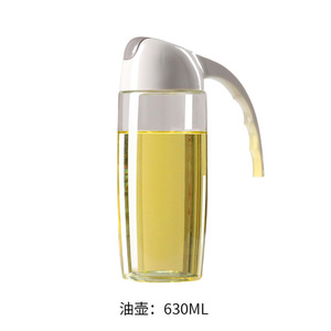 Botella de aceite de vidrio con apertura y cierre automático, olla de cocina de gran capacidad, 630ml, salsa de soja, vinagre, tanque de aceite - Product Image 6