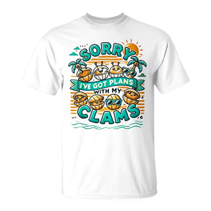 Lo siento, tengo planes con mis Clams, camiseta promocional personalizable - Product Image 2