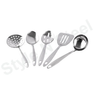 Juego de 5 Piezas para Servir Ensaladas, Utensilios de Cocina, Utensilios de Cocina de Acero Inoxidable - Product Image 1