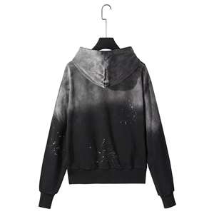 Sudaderas con Capucha para Hombre Talla Grande, Sudaderas con Capucha Estilo Lavado Ácido, Sudaderas con Estampado para Hombre, Ropa de Calle Holgada de Primavera, Sudaderas con Estilo - Product Image 3