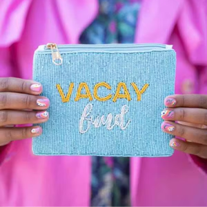 กระเป๋าใส่เหรียญปักลูกปัดสวยงาม ดีไซน์แฟชั่น งานปักมือ กระเป๋าสตางค์ใบเล็ก กระเป๋าซิปขนาดเล็ก งานเย็บปักถักร้อย - Product Image 1