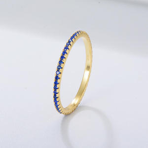 Anillo de Plata 925 con Baño de Oro Rosa y Circonitas, Elegante, Ligero, Antideslustre, Estilo Hiphop, Corte Brillante, para Mujer, Ideal para Bodas - Product Image 2