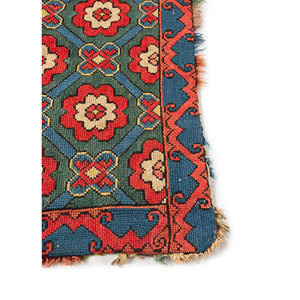 Alfombras Aalam Jaipur US Paem-776 Verdes, Tejidas a Mano con Diseño Floral de Lana para Uso Doméstico - Product Image 4