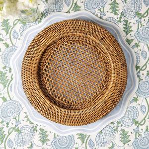 High Quality Vintage Styled Rattan <b>Placemat</b> Wholesale, Rattan Dinning Charger Made in Vietnam - Product Image 4