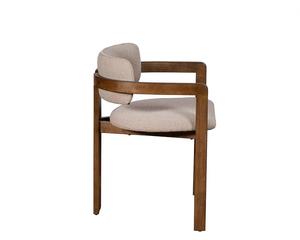 Chaise de salle à manger en bois de manguier faite à la main avec capitonnage en tissu - Design moderne pour la maison, le bureau et l'appartement, utilisation en intérieur, meubles de chambre à coucher, vente en gros - Product Image 4