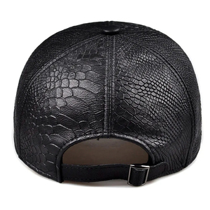 หมวกเบสบอลหนังแท้แบบระบายอากาศได้  ลายนูน  ดีไซน์คลาสสิก  คุณภาพสูง  ขายดี - Product Image 3