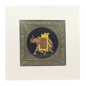 Haute n demande exquise décoration murale de scène de cour moghole faite à la main pour les murs de la galerie expositions culturelles disponibles à la vente - Product Image 2