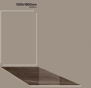 Losa de suelo de porcelana de 1200x1800mm grado vitrificado AAA alto duradero pulido antideslizante resistente a los ácidos azulejos interiores de color marrón claro - Product Image 3