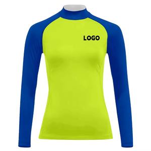 Vente en gros impression personnalisée maillot de bain pour femmes t-shirt à manches longues combinaison de surf maillot de bain haut vêtements de plage - Product Image 5