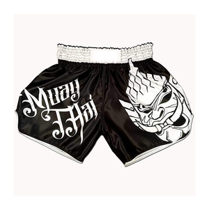 Sublimación personalizada impresa adultos Muay Thai Shorts superventas más exigentes de alta calidad Mauy Thai Shorts para la venta - Product Image 1
