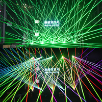 Lampu Proyektor Laser RGB 2W Animasi Program APP Remote Stok AS untuk Pencahayaan Panggung DJ