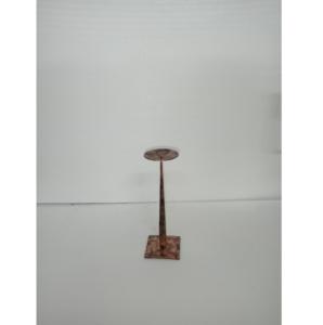 Iron Flameless Candle Holder Black Heat Resistant Handmade Eco-Friendly Modern Luxury Illuminates Home Understated - Product Image 2