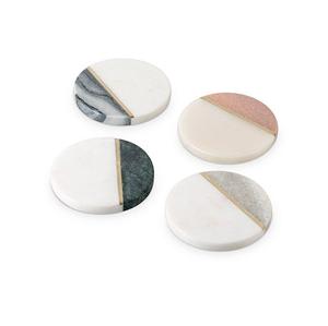Luxury Marble Coasters Premium Handmade 5mm Stone Drinkware Stylish Durable Modern Tabletop <b>Protection</b> Classic Gift for Home - Product Image 2