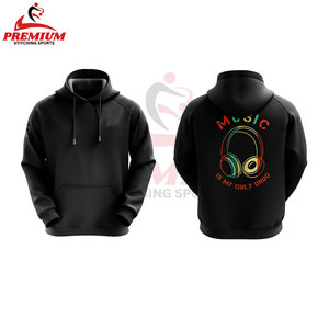 เสื้อสเวตเตอร์มีฮู้ดไซส์ใหญ่พิเศษใช้ได้ทั้งชายและหญิงขนาด500 GSM Acid leece ผ้าฟลีซเฮฟวี่เวทกำหนดโลโก้3D นูน100% มีซิปรูด - Product Image 2